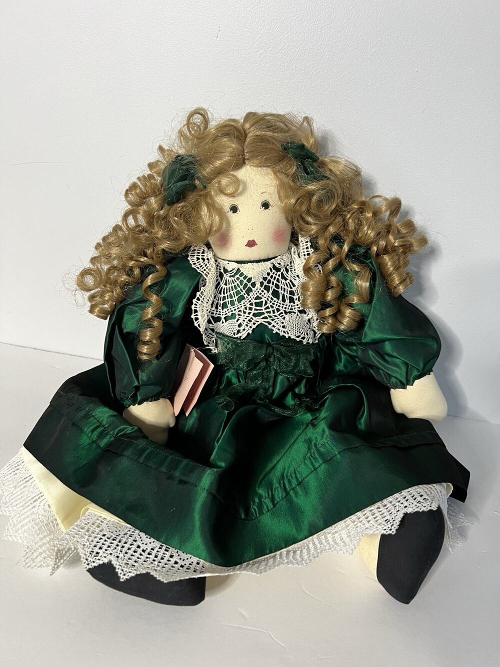 Vintage Marilyn' Memories Handmade Soft Cloth Victorian Stuffed Pillow Rag Doll